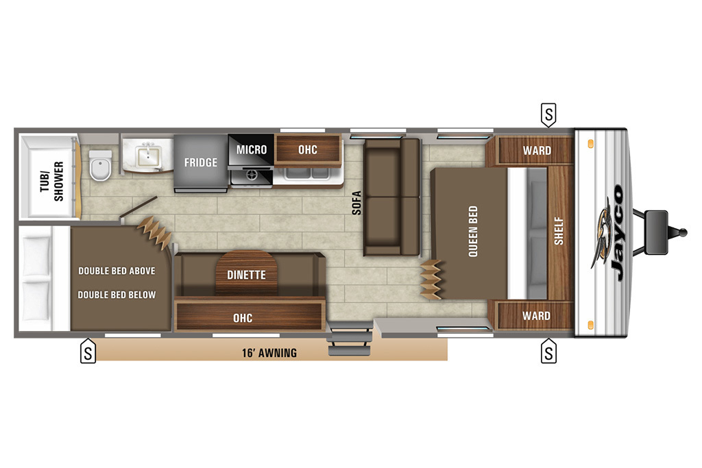 2019 Jayco Jay Flight RME 264BHW Baja Floorplan