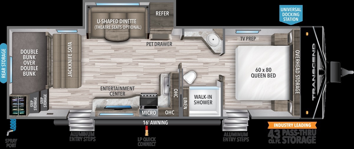 2023 Keystone Passport SL 268BHWE Floorplan