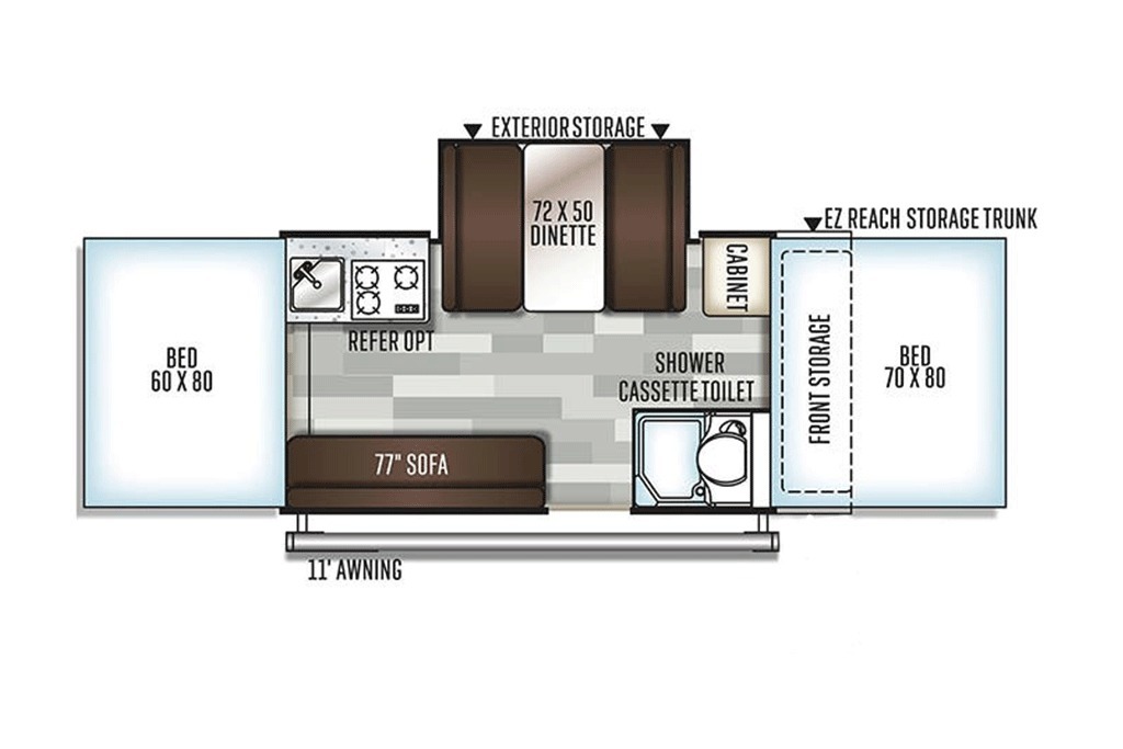 2019 Forest River Rockwood Premier 2516G Floorplan