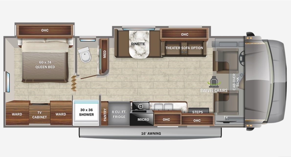 2022 Jayco Greyhawk 29MV Floorplan
