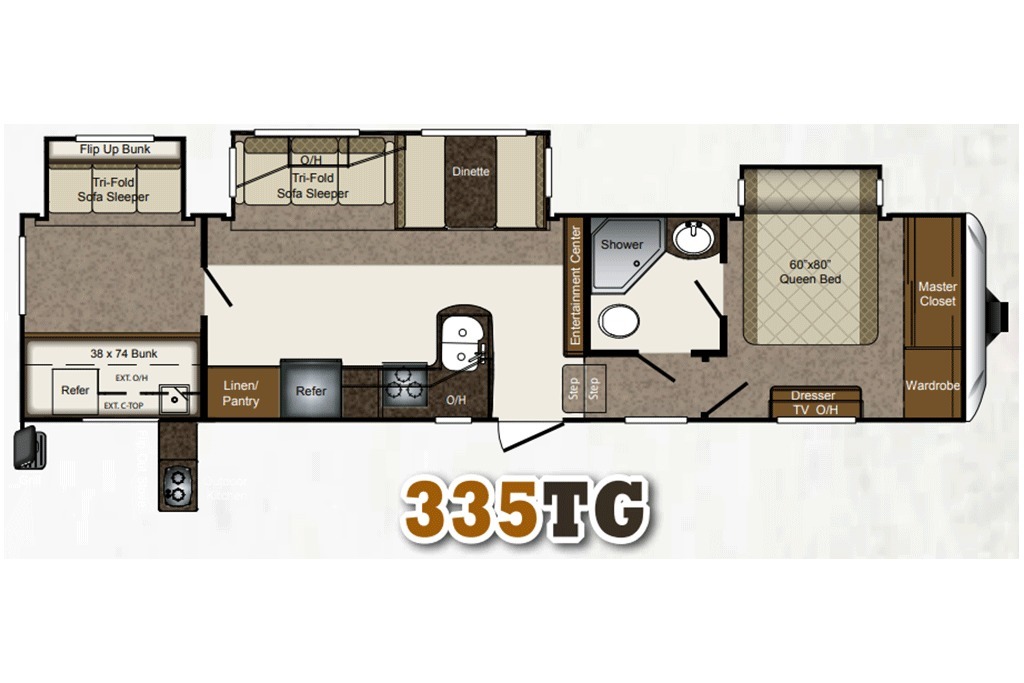 2014 Keystone  Laredo 335TG Floorplan