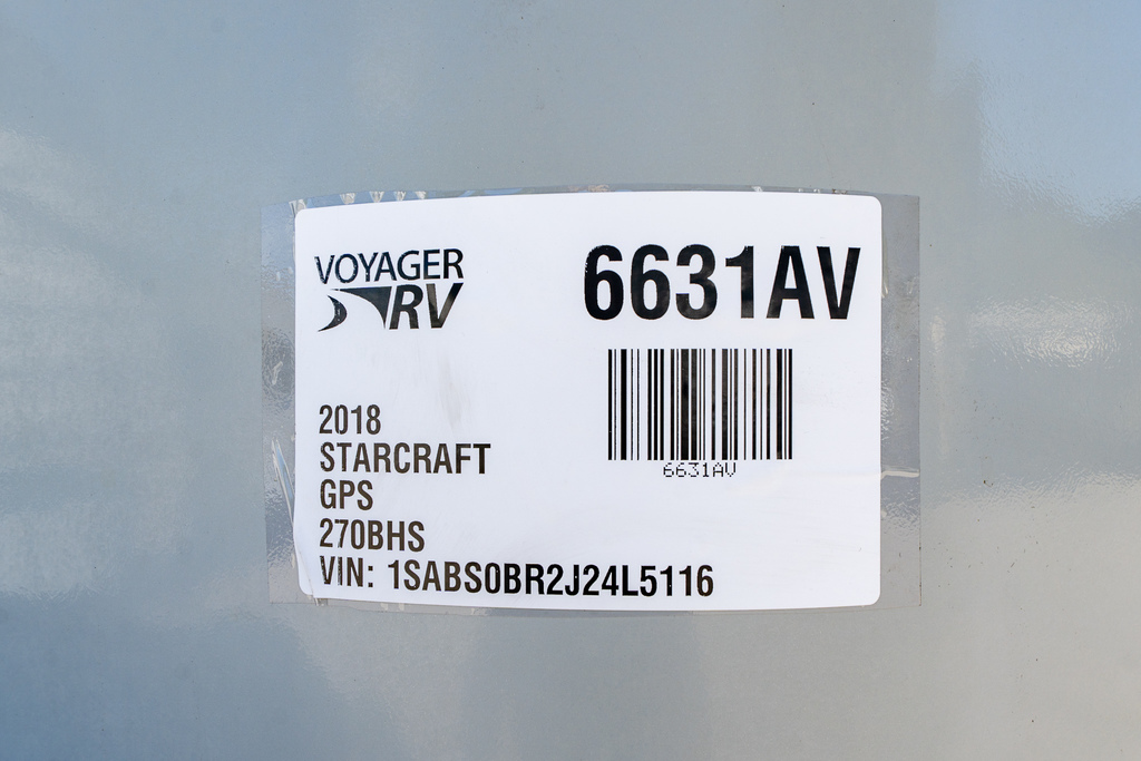 2018 Starcraft GPS 270BHS 