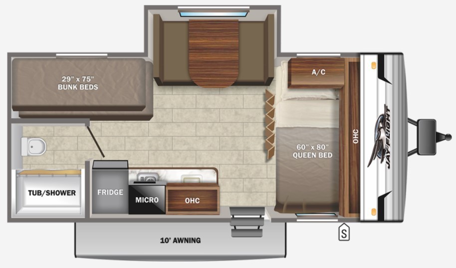 2023 Grand Design Imagine Aim 18BH Off-Grid Floorplan