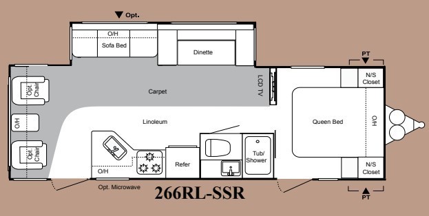 2008 Keystone Springdale 266RL-SSR Floorplan