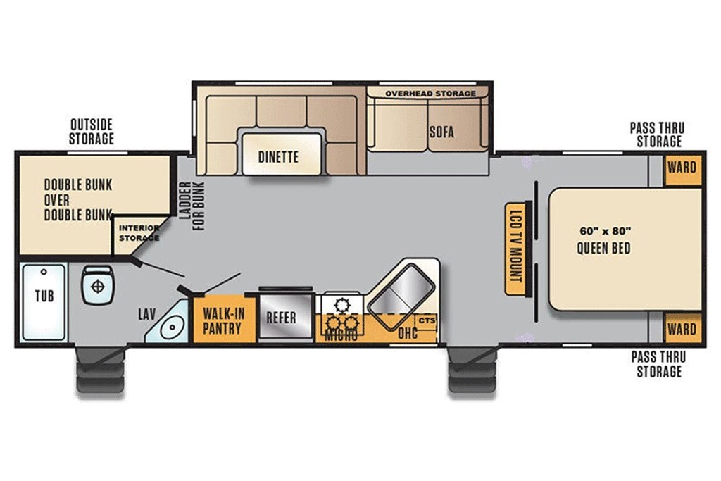 2023 Jayco Jay Flight 224BHW Floorplan