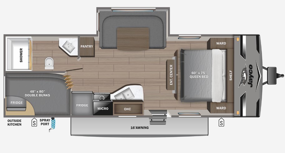 2023 Jayco Jay Flight 242BHSW Floorplan