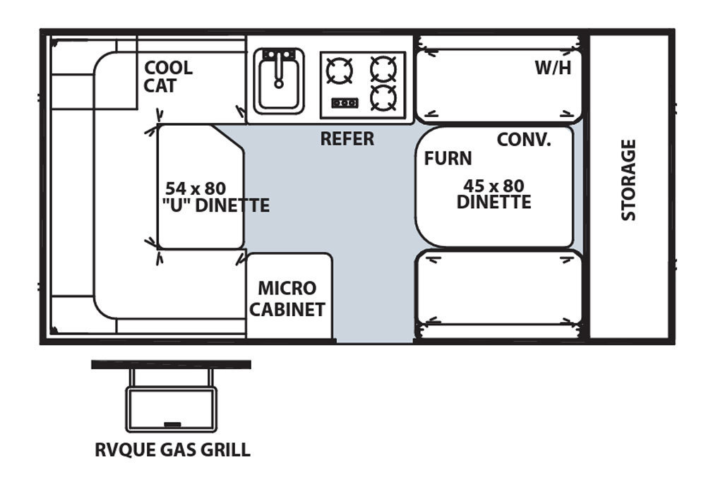 2012 Rockwood Premier A128S Floorplan