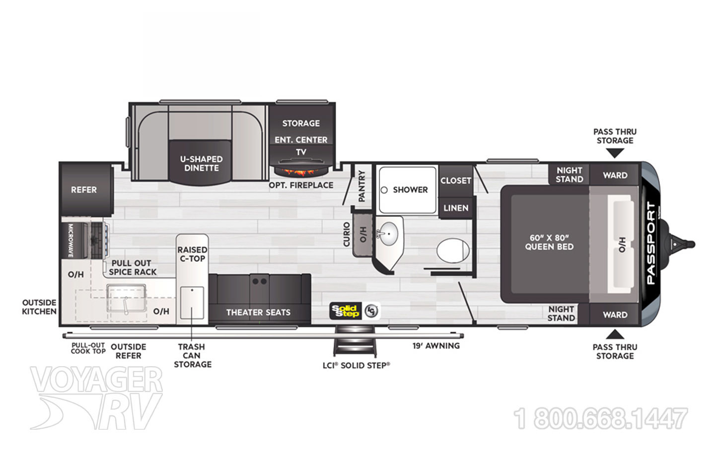 2023 Keystone Passport GT 2704RKWE Floorplan