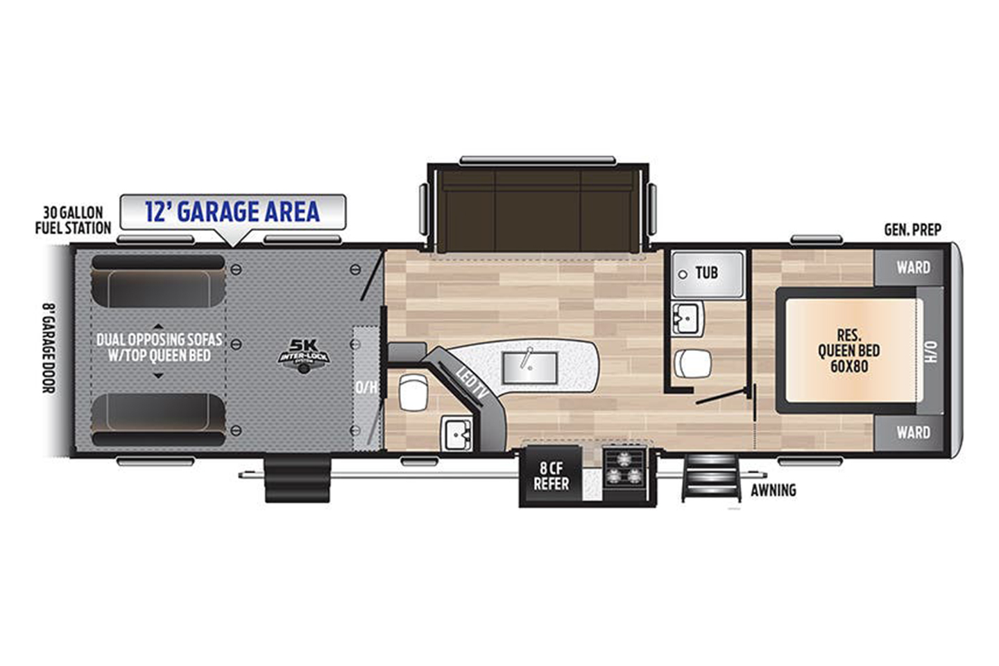 2023 Grand Design Momentum G-Class 29G Floorplan