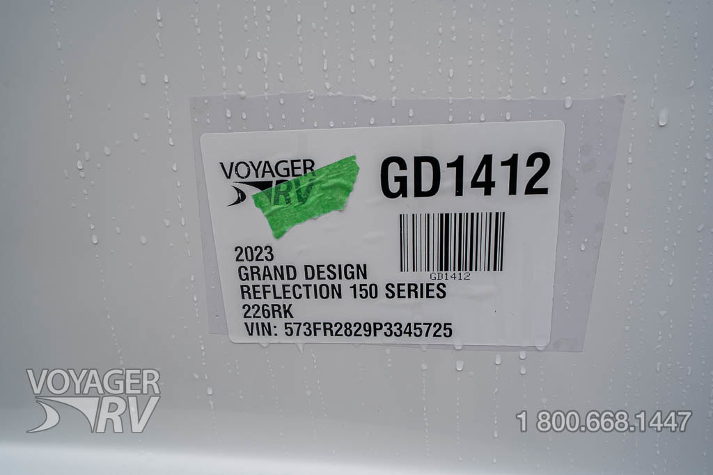 2023 Grand Design Reflection 150 Series 226RK