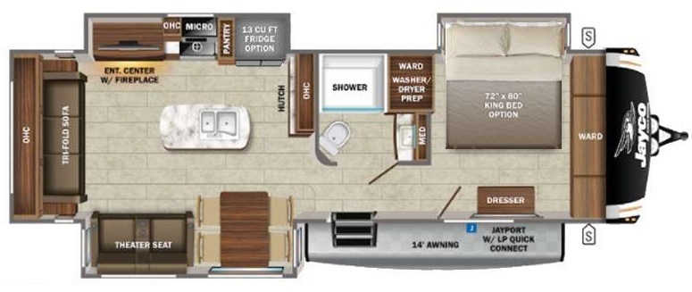 2023 Jayco Eagle HT 294CKBS Floorplan