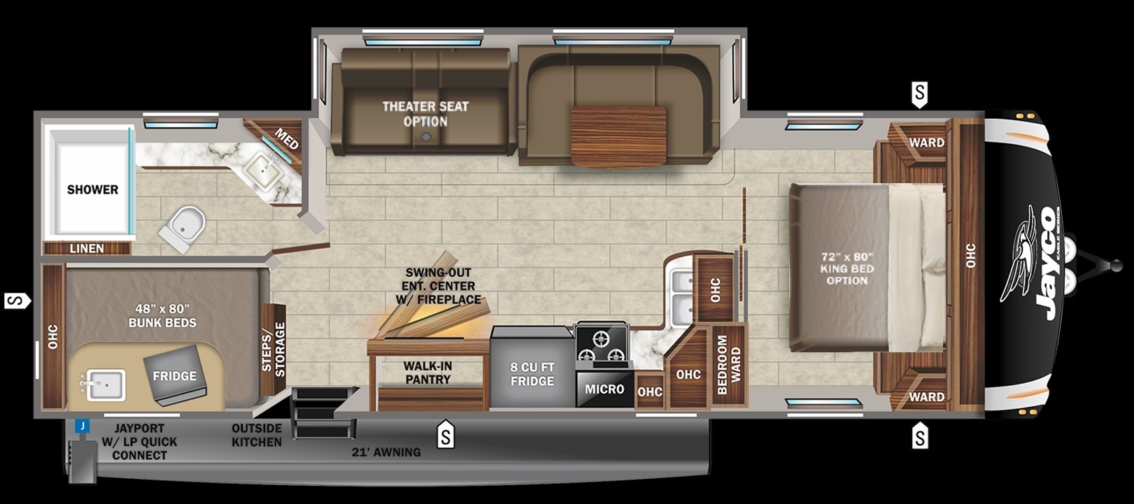 2023 Grand Design Imagine 2800BH Floorplan
