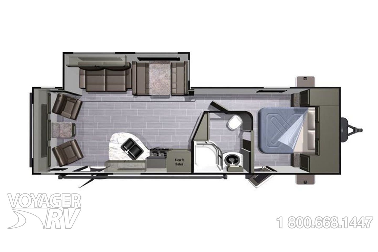 2018 Highland Ridge Open Range 2710RL Floorplan