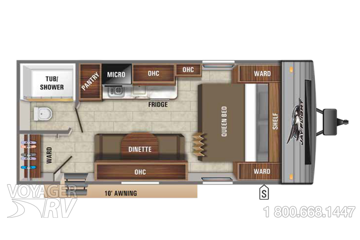 2020 Jayco Jay Flight 195RB GL Floorplan