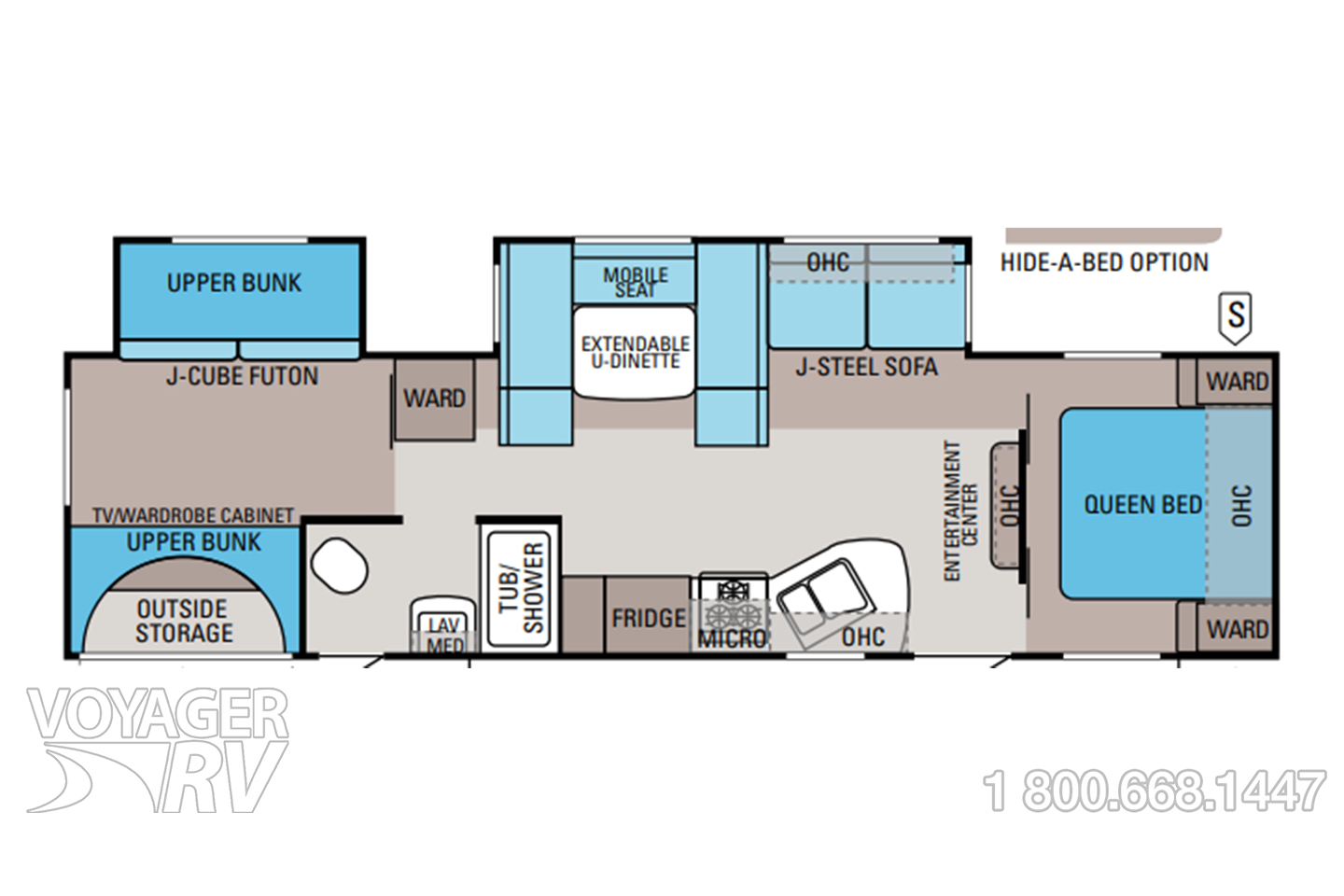 2012 Jayco Jay Flight 32 BHDS Floorplan