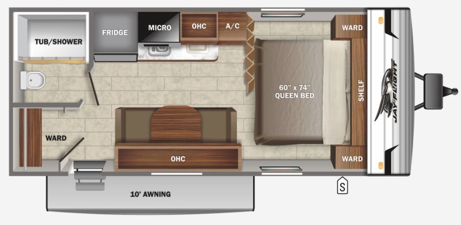2023 Jayco Jay Flight SLX-7 195RB GL Floorplan