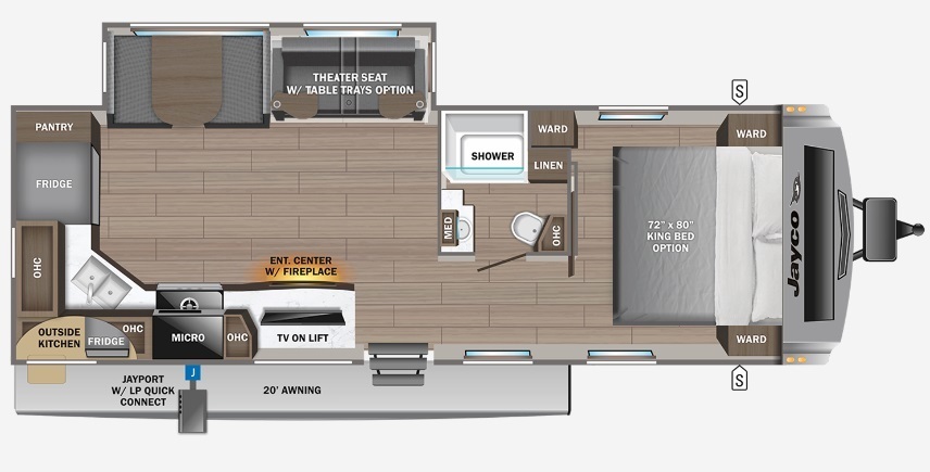 2023 Jayco White Hawk 27RK Floorplan