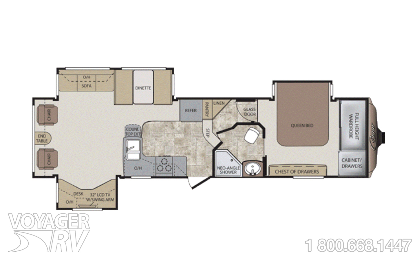 2011 Keystone Cougar 318SAB Floorplan