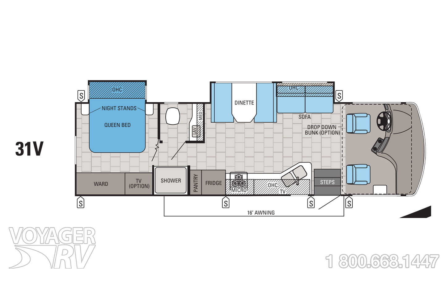 2016 Jayco Alante 31V Floorplan