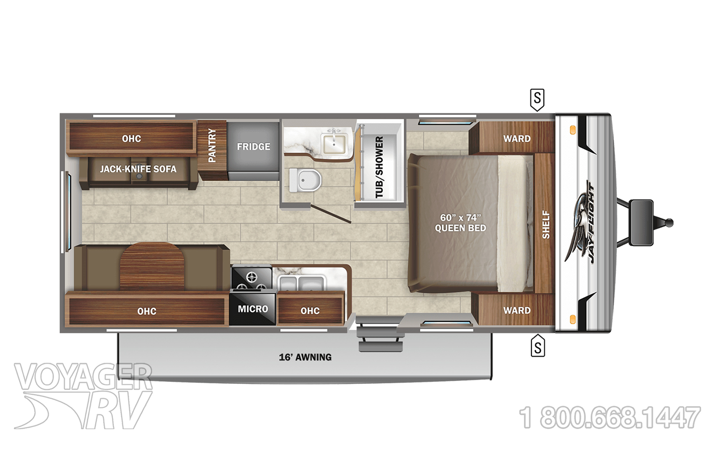 2022 Jayco Jay Flight 212QBW Floorplan
