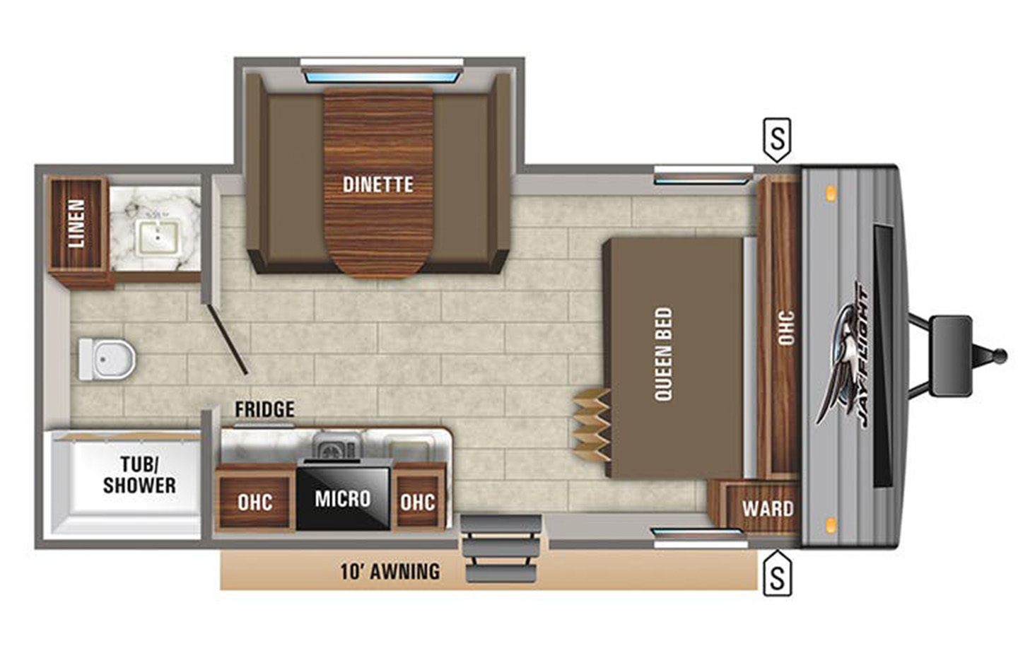 2019 Keystone  Springdale 201RD Floorplan