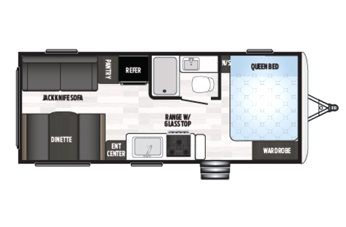 2019 Keystone Springdale 201RD Floorplan