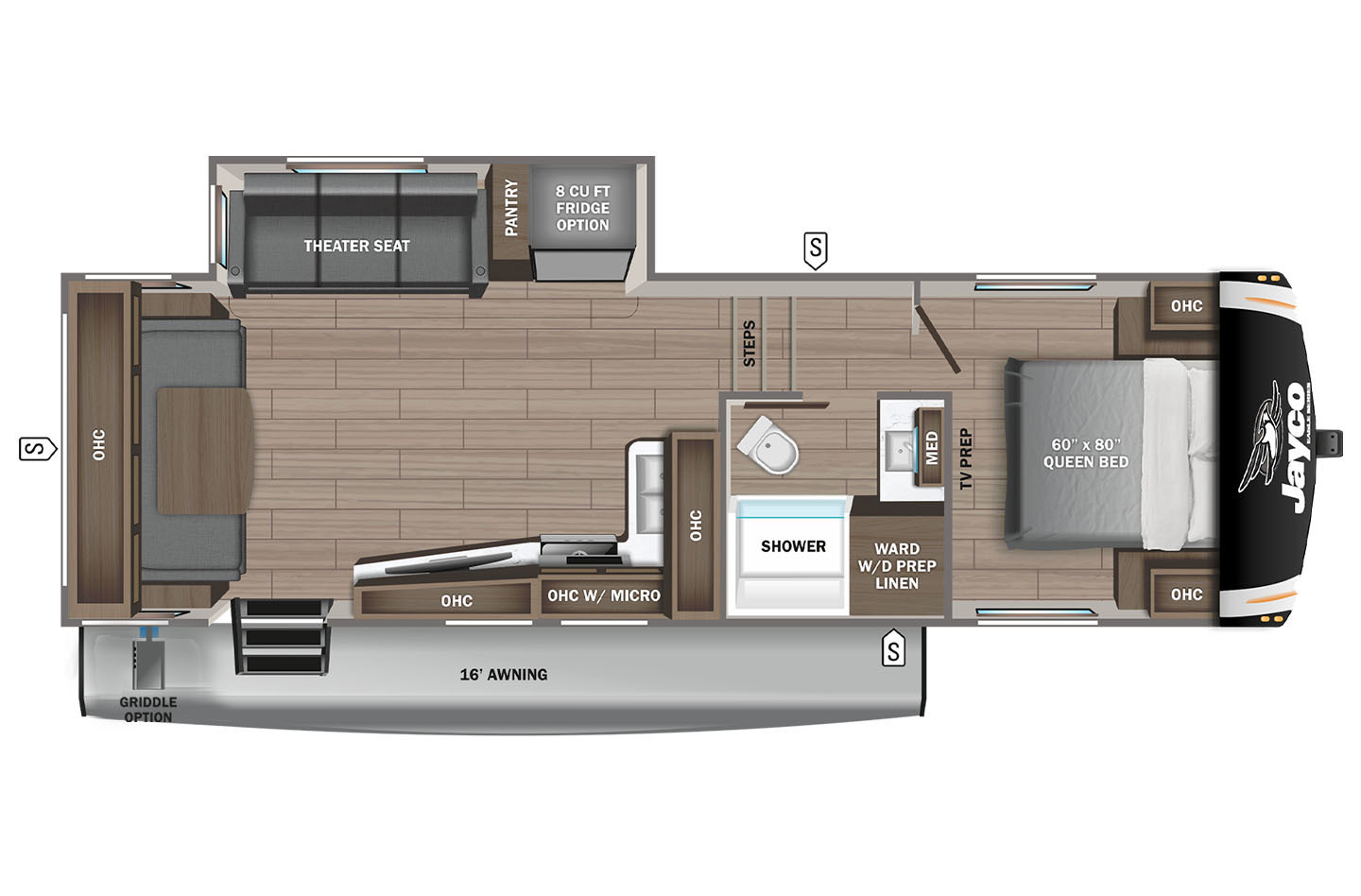 2023 JAYCO EAGLE HT 26RU Floorplan