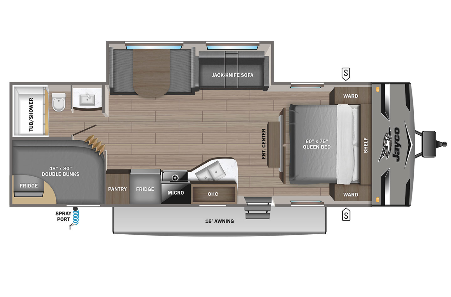 2023 Grand Design Transcend Xplor 265BH Floorplan