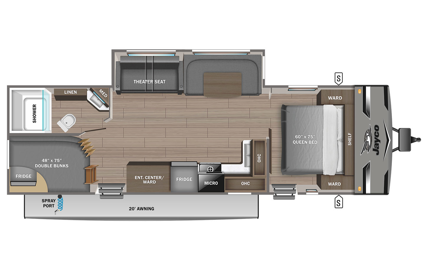 2023 Grand Design Transcend Xplor 261BH Floorplan