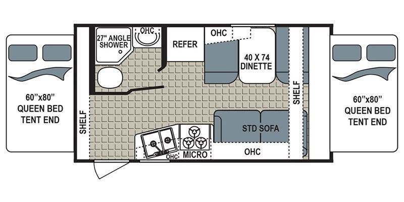 2018 Dutchmen Kodiak 172E Floorplan
