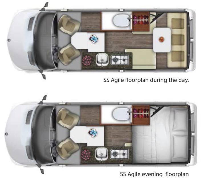 2021 Roadtrek SS Agile 4X4 Floorplan