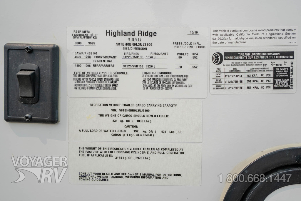 2020 Highland Ridge Open Range 2910RL