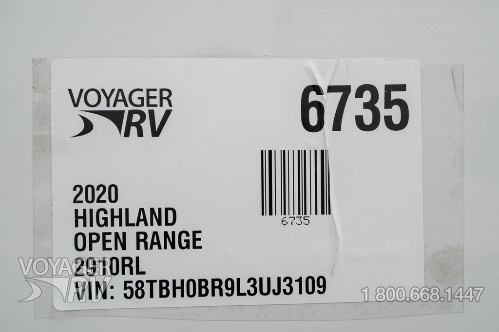 2020 Highland Ridge Open Range 2910RL
