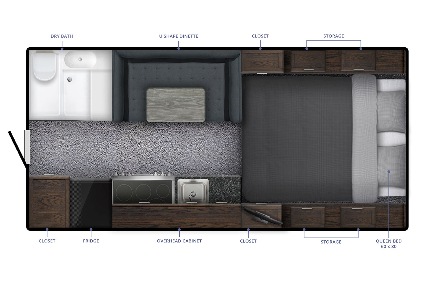 2023 Northern Lite 8.11 EX Dry Bath Limited Edition Floorplan