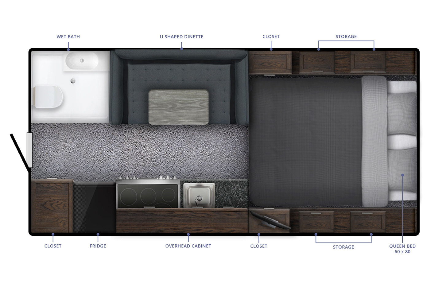 2024 Northern Lite 9.6 Wet Bath Limited Edition Floorplan