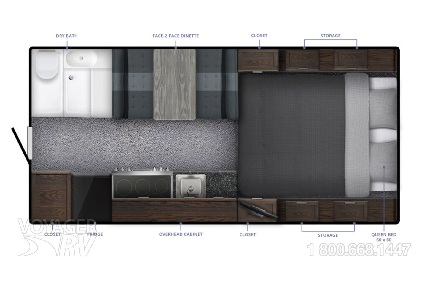 2024 Northern Lite 8.11 EX Dry Bath Limited Edition Floorplan