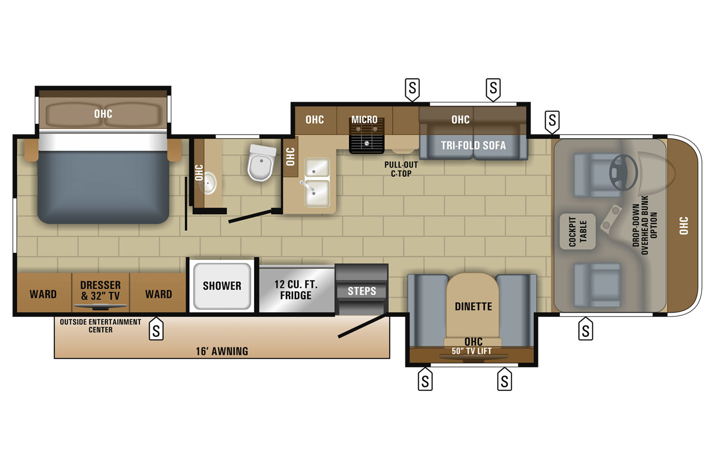 2018 Jayco Precept 31 UL Floorplan