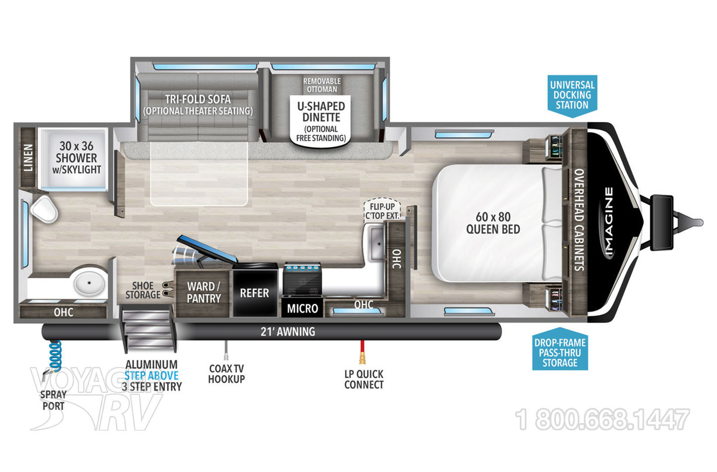 2024 Grand Design Imagine 2600RB Floorplan