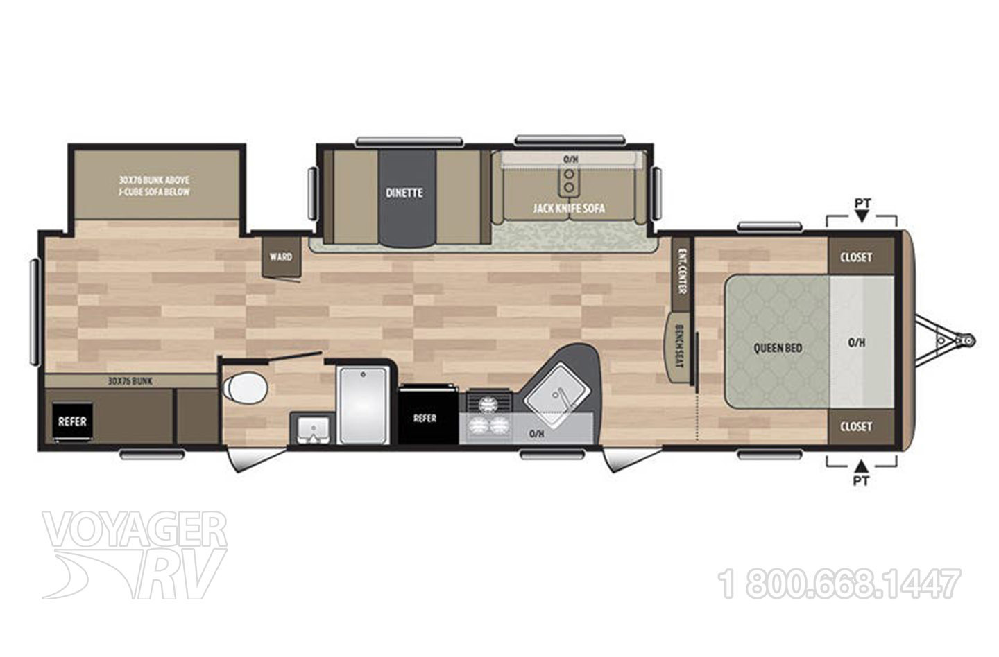2018 Keystone Springdale 3030BH Floorplan