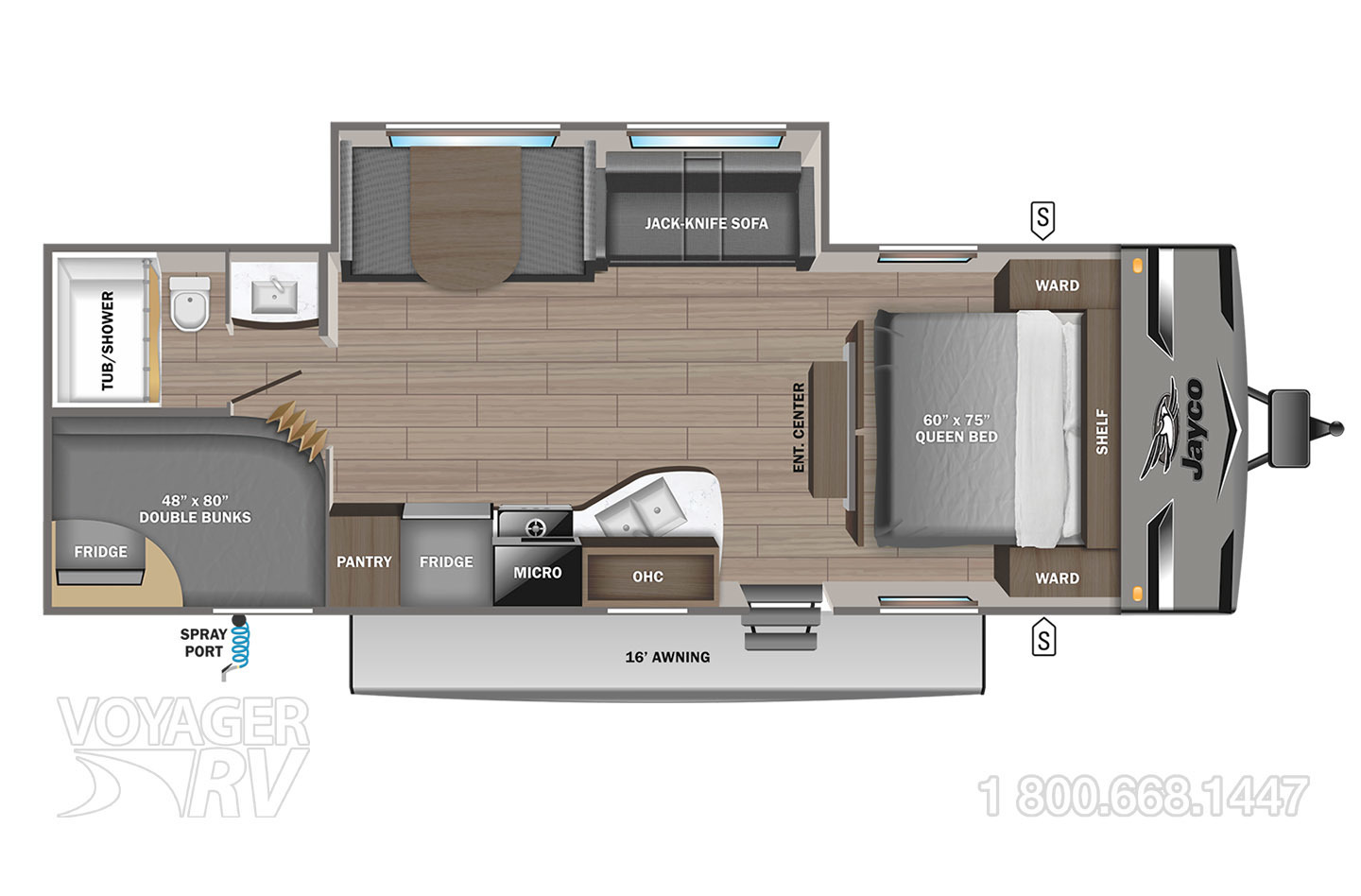 2024 Jayco Jay Flight 267BHSW Baja Floorplan