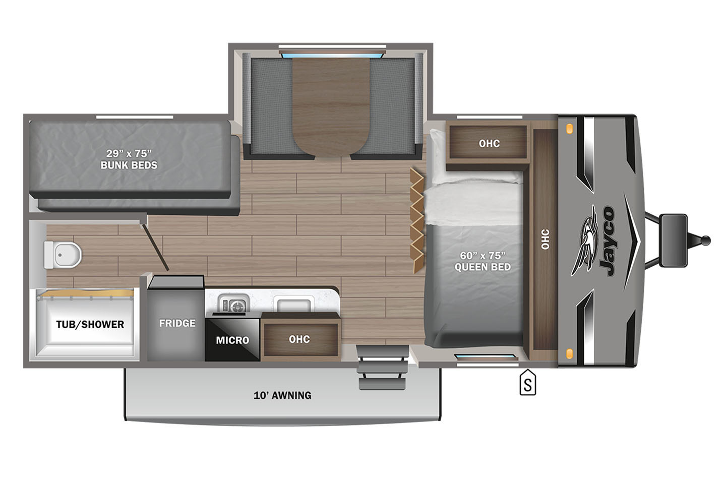 2024 Jayco Jay Flight SLX 184BSW Baja Floorplan