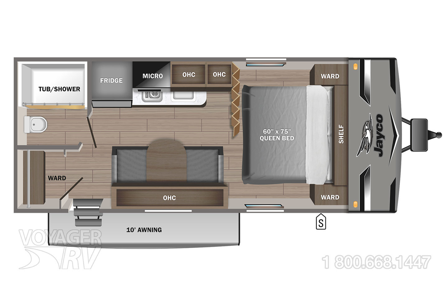 2022 Jayco Jay Flight SLX-7 183RB GL Floorplan