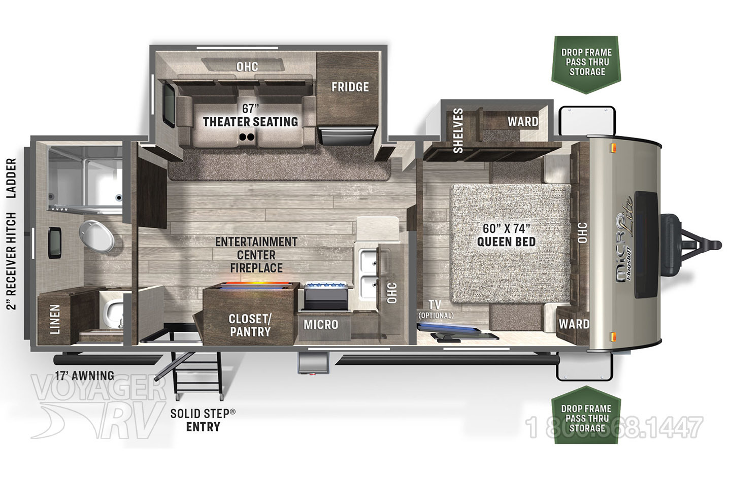 2022 Forest River Flagstaff 25FBLS Floorplan