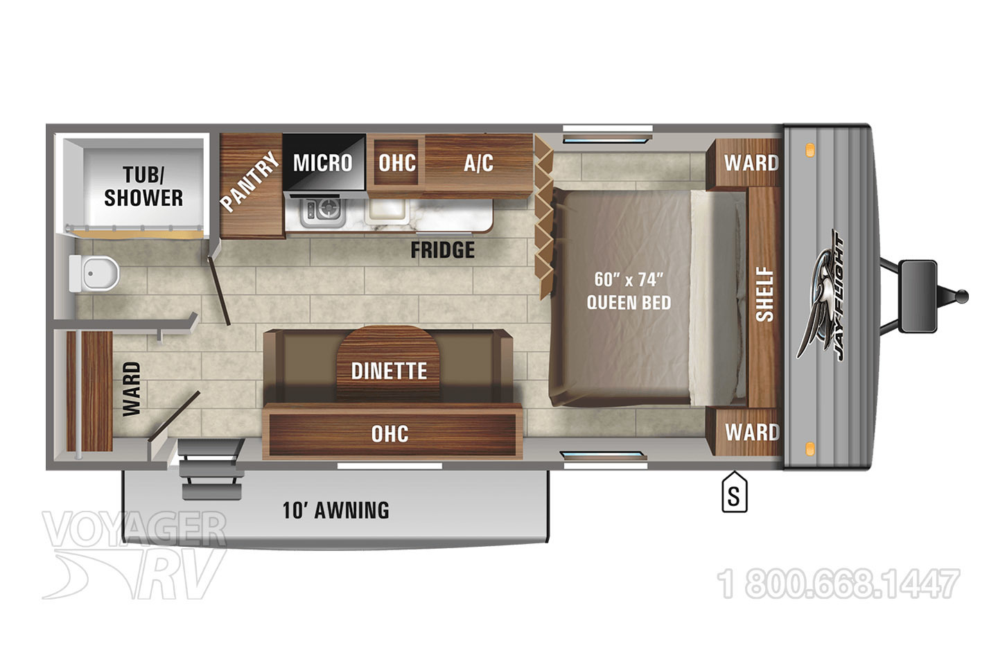 2020 Jayco Jay Flight 183RB GL Floorplan