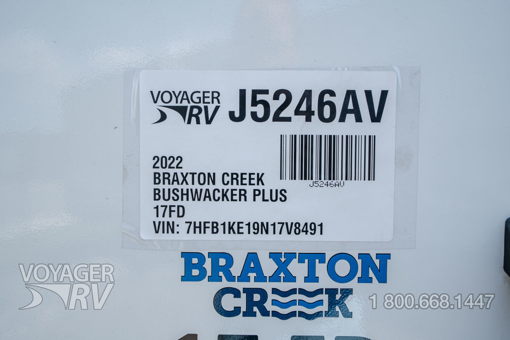 2022 Braxton Creek Bushwhacker Plus 17FD