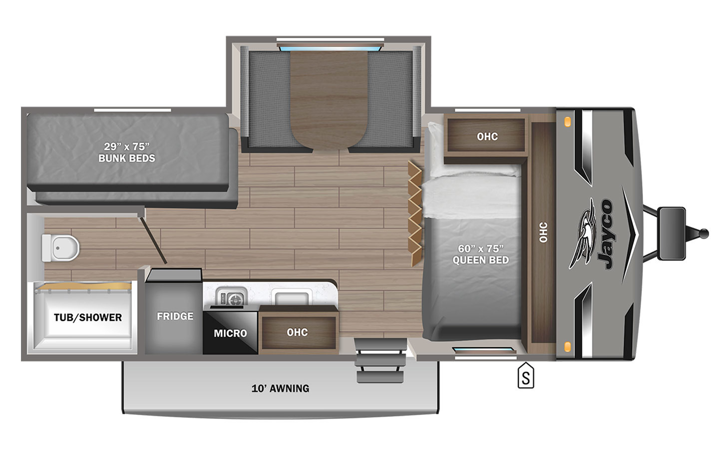 2022 Jayco Jay Flight SLX-7 154BH Floorplan