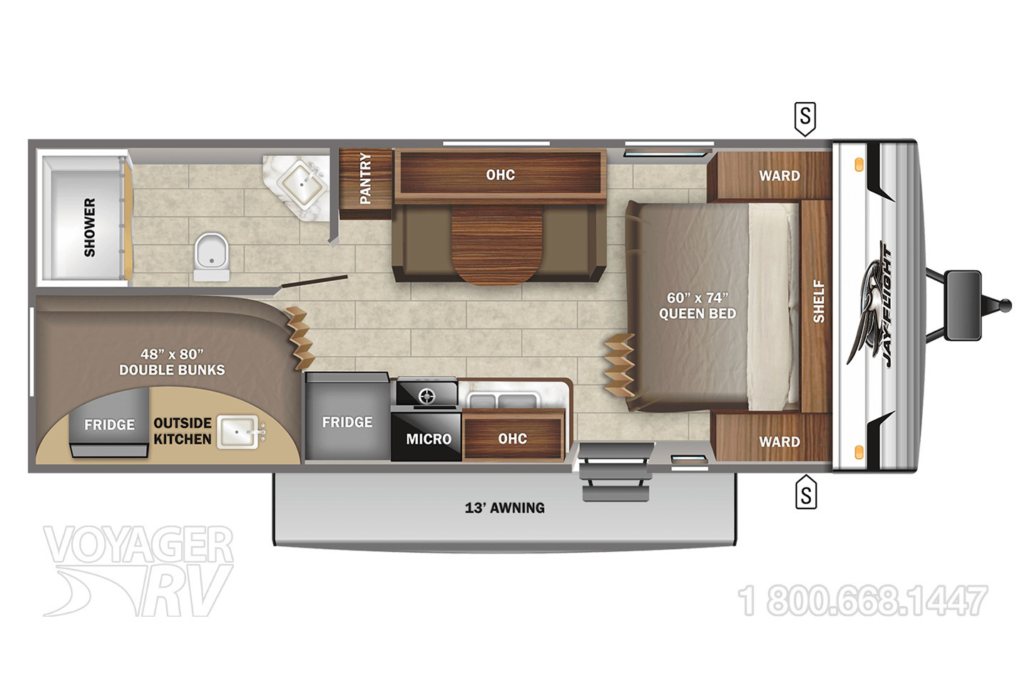 2017 Keystone Passport 2400BH Floorplan