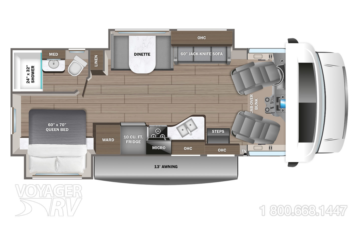 For Sale: New 2023 Jayco Greyhawk 27U Class C | Voyager RV Centre