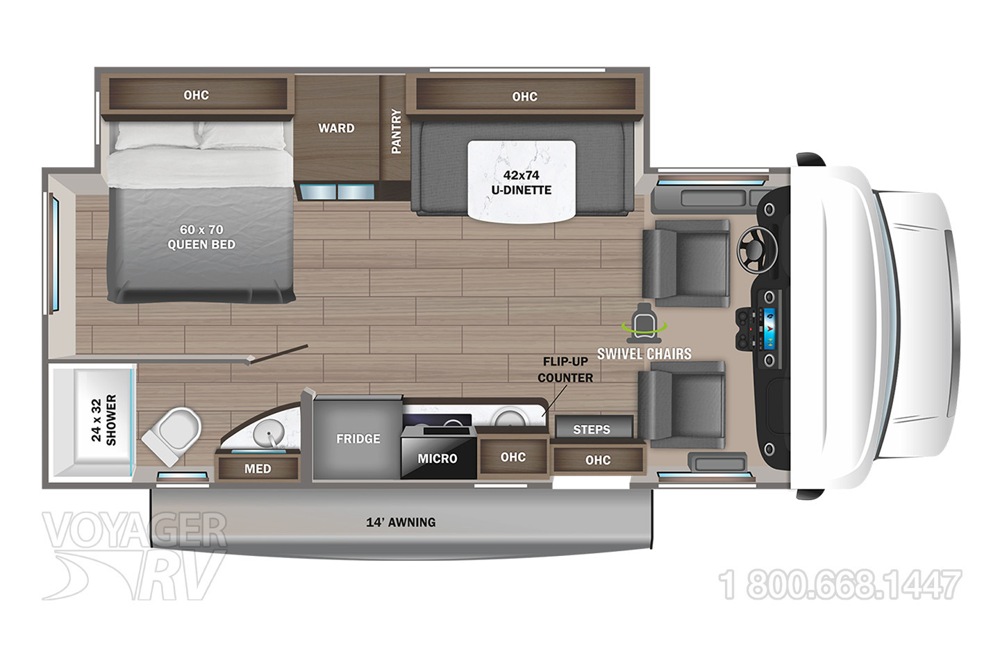 2019 Roadtrek Adventurous RS XL  Floorplan