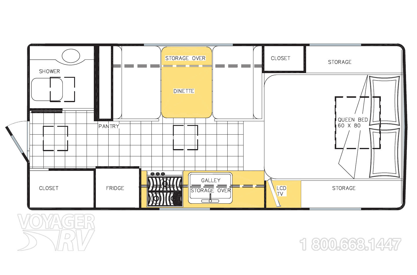 2018 Northern Lite 10-2 EX CD SE Floorplan
